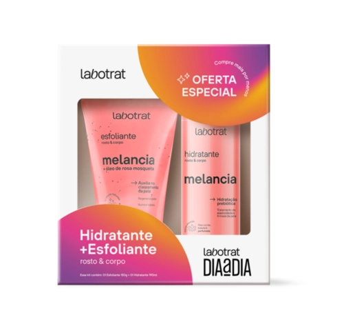 KIT LABOTRAT HIDRATANTE 190ML+ESFOLIANTE 150ML MELANCIA
