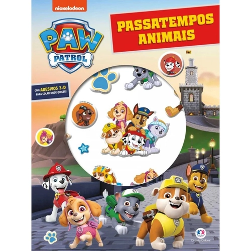 LIVRO CIRANDA CULTURAL PATRULHA CANINA PASSATEMPOS ANIMAIS