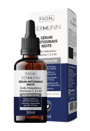 SÉRUM DERMUNN ANTISSINAIS NOITE PELE OLEOSA 30ML