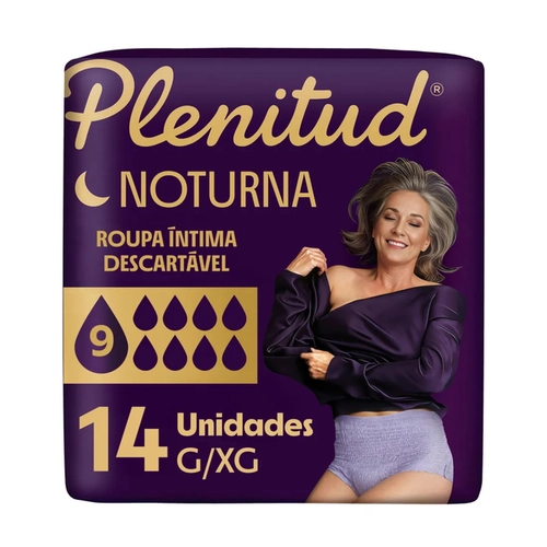 Roupa Íntima Plenitud Noturna G/XG 14 Unidades