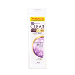 SHAMPOO CLEAR FEMININO HIDRATAÇÃO INTENSA 400ML + GRÁTIS 70ML