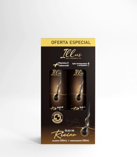 KIT ILLUS SHAMPOO + COND RICINO MULTICOSMETICS 300ML