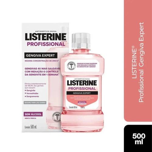 LISTERINE PROFISSIONAL GENGIVA EXPERT SEM ALCOOL 500 ML