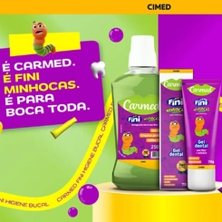 ENXAGUANTE BUCAL CARMED FINI MINHOCAS 250ML