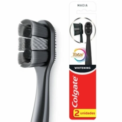 ESCOVA DENTAL COLGATE TOTAL WHITENING 2 UNIDADES
