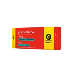 PARACETAMOL G CIMED 750MG 20CPR