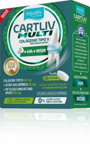 Cartliv Multi Colageno Tipo 2 Equaliv 30 Comprimidos