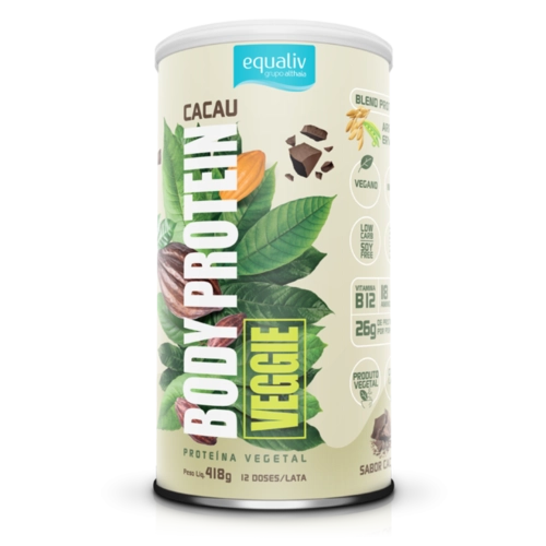 Body Protein Veggie Equaliv Sabor Cacau 418g