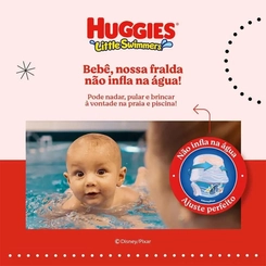 FRALDA HUGGIES LITTLE SWIMMERS PRAIA E PISCINA TAMANHO G/XG COM 10 UNIDADES