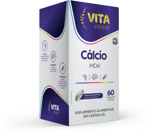 VITA CLINICAL CÁLCIO MDK 60 CAPSULAS