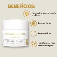 DES GIOVANNA BABY CREME SEM PERFUME 50G