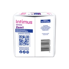 Absorvente Feminino Intimus 2 em 1 Noturno para Menstruação e Escapes de Urina 8 unidades