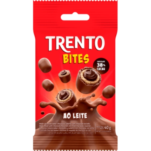 CHOCOLATE TRENTO BITES AVELA AO LEITE 40G