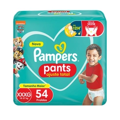 FRALDA PAMPERS PANTS AJUSTE TOTAL XXXG C/54