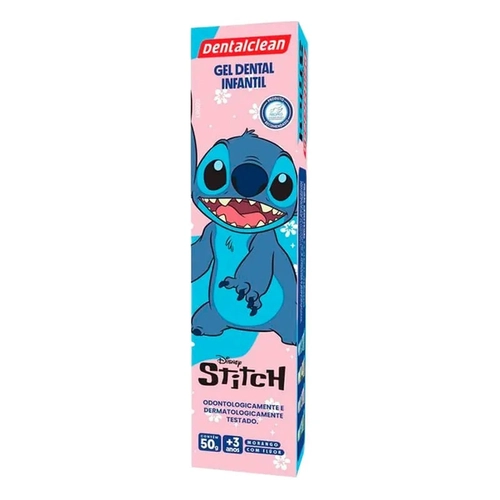 CREME DENTAL INFANTIL DENTALCLEAN STITCH MORANGO C/FLÚOR 50G