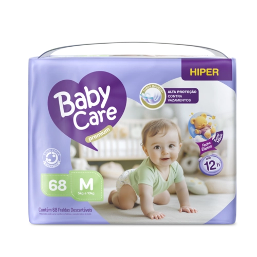FRALDA BABY CARE HIPER M C/68