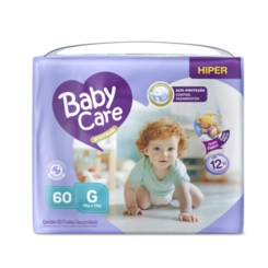 FRALDA BABY CARE HIPER G C/60