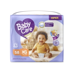 FRALDA BABY CARE HIPER XG C/58