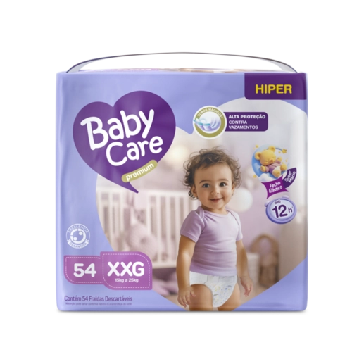 FRALDA BABY CARE HIPER XXG C/54