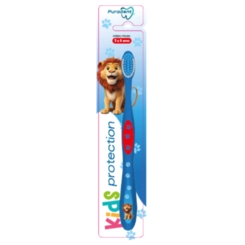 ESCOVA DENTAL INFANTIL PURADENT AZUL KIDS PROTECTION