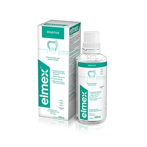 ANTISSEPTICO BUCAL SEM ALCOOL ELMEX SENSITIVE 400ML