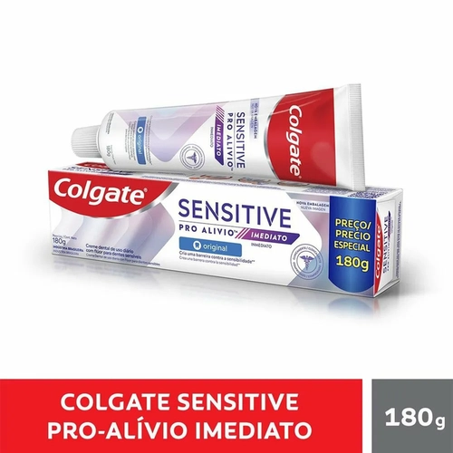 CREME DENTAL COLGATE SENSITIVE PRO ALIVIO IMEDIATO ORIGINAL 180G