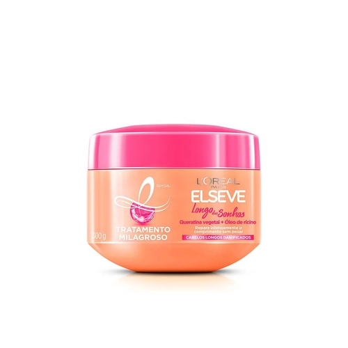 MASCARA DE TRATAMENTO ELSEVE LISO DOS SONHOS 300G
