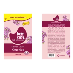 SAB LIQUIDO REFIL BEM CARE ORQUIDEAS 200ML