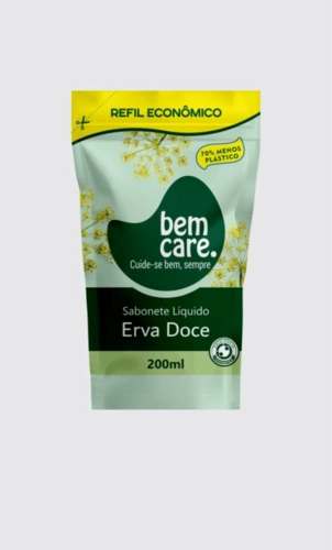 SAB LIQUIDO REFIL BEM CARE ERVA DOCE 200ML