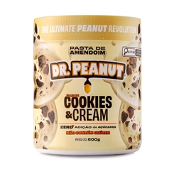 PASTA DE AMENDOIM DR PEANUT COOKIES E CREAM 600G