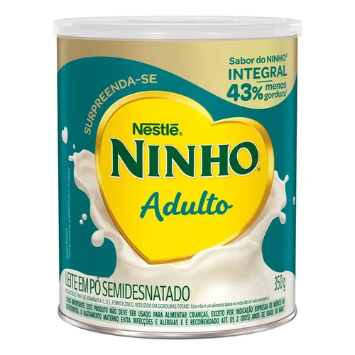 LEITE NINHO SEMI DESNATADO ADULTO 350G