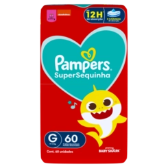 FRALDA PAMPERS SUPERSEQUINHA G C/60