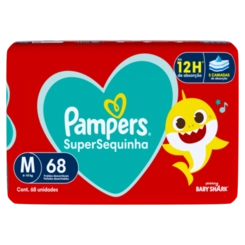 FRALDA PAMPERS SUPERSEQUINHA M C/68
