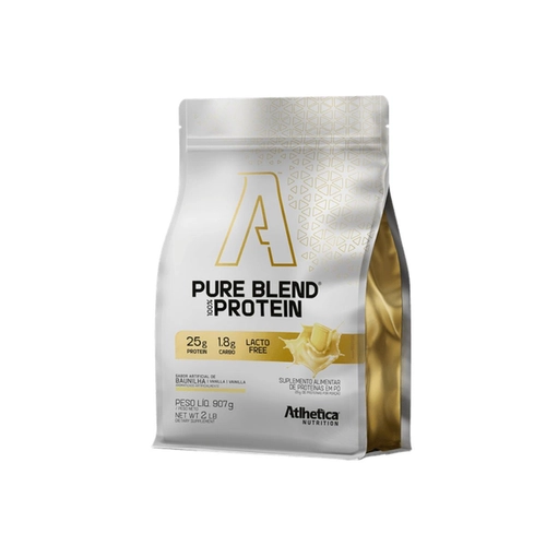 Whey Protein Isolado Blend 907g Baunilha Zero Lactose Atlhetica Nutrition