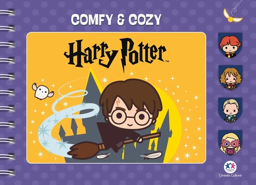 LIVRO COMFY AND COZY HARRY POTTER + CANETAS