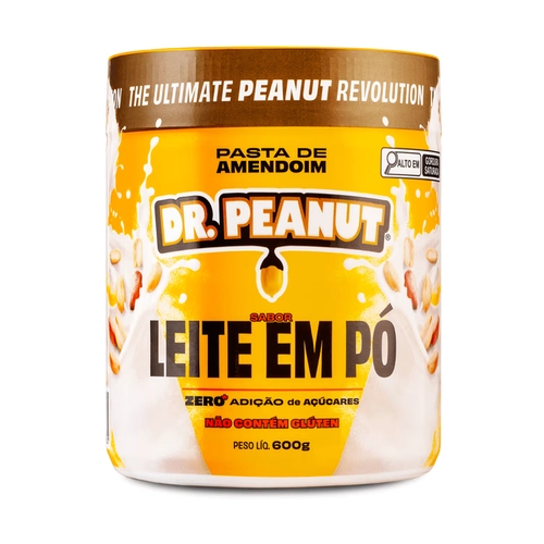 PASTA DE AMENDOIM DR PEANUT LEITE EM PO 600G
