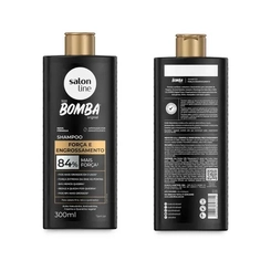 KIT SHAMPOO 300ML + CONDICIONADOR SALON LINE BOMBA FORçA E ENGROSSAMENTO 200ML