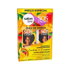 SHAMPOO 300ML + CONDICIONADOR SALON LINE SOS OLEO DE MANGA 200ML