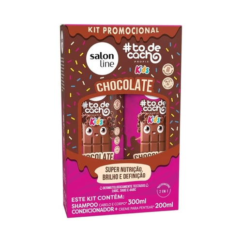 Kit Shampo+Condicionador Salon Line #Todecacho Chocolate 300ml + 200ml
