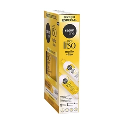 KIT SHAMPOO 300ML + CONDICIONADOR 200ML SALON LINE - MEU LISO MUITO + LISO