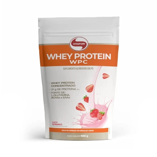 WHEY PROTEIN VITAFOR MORANGO WPC 900G