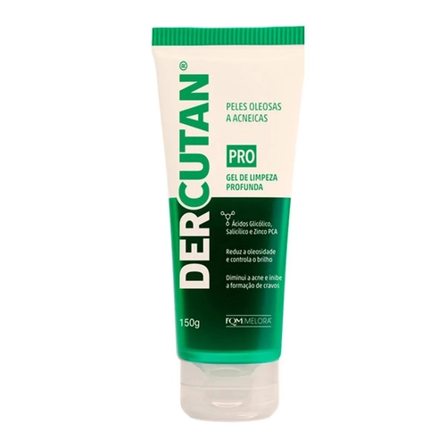 SABONETE EM GEL DERCUTAN PRO LIMPEZA PROFUNDA 150G