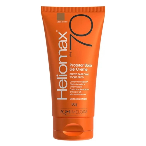 HELIOMAX GEL CREME TOQUE SECO MEDIO ESCURO FPS70 50G