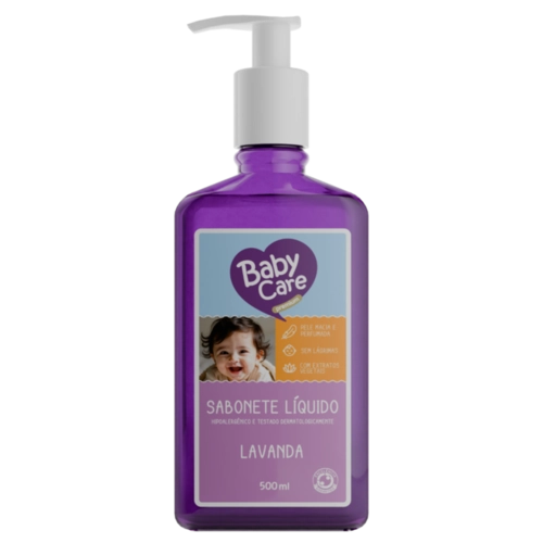SABONETE LIQUIDO BABY CARE LAVANDA 500ML