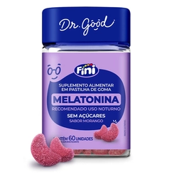 Melatonina Dr. Good Fini Morango 60 Gomas
