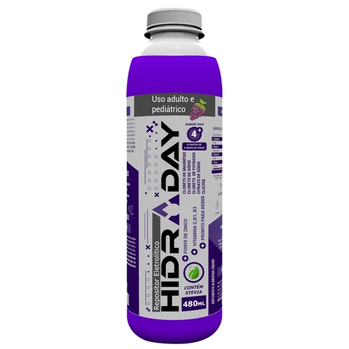 BEBIDA ISOTONICO HIDRADAY KIDS UVA 480ML