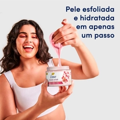 SABONETE ESFOLIANTE DOVE BEAUTY SCRUB ROMA E MANTEIGA DE KARITE 280G