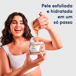 SABONETE ESFOLIANTE DOVE BEAUTY SCRUB COCO E ACUCAR MASCAVO 280G
