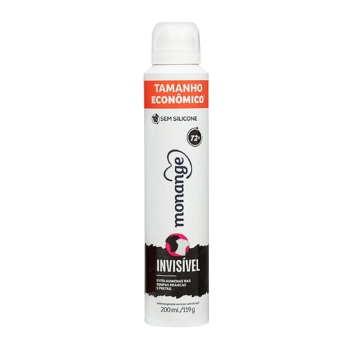 DESODORANTE MONANGE AEROSOL INVISIVEL 72H 200ML
