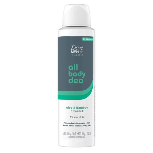 DESODORANTE CORPORAL DOVE MEN CARE ALL BODY ALOE & BAMBOO 86G150ML